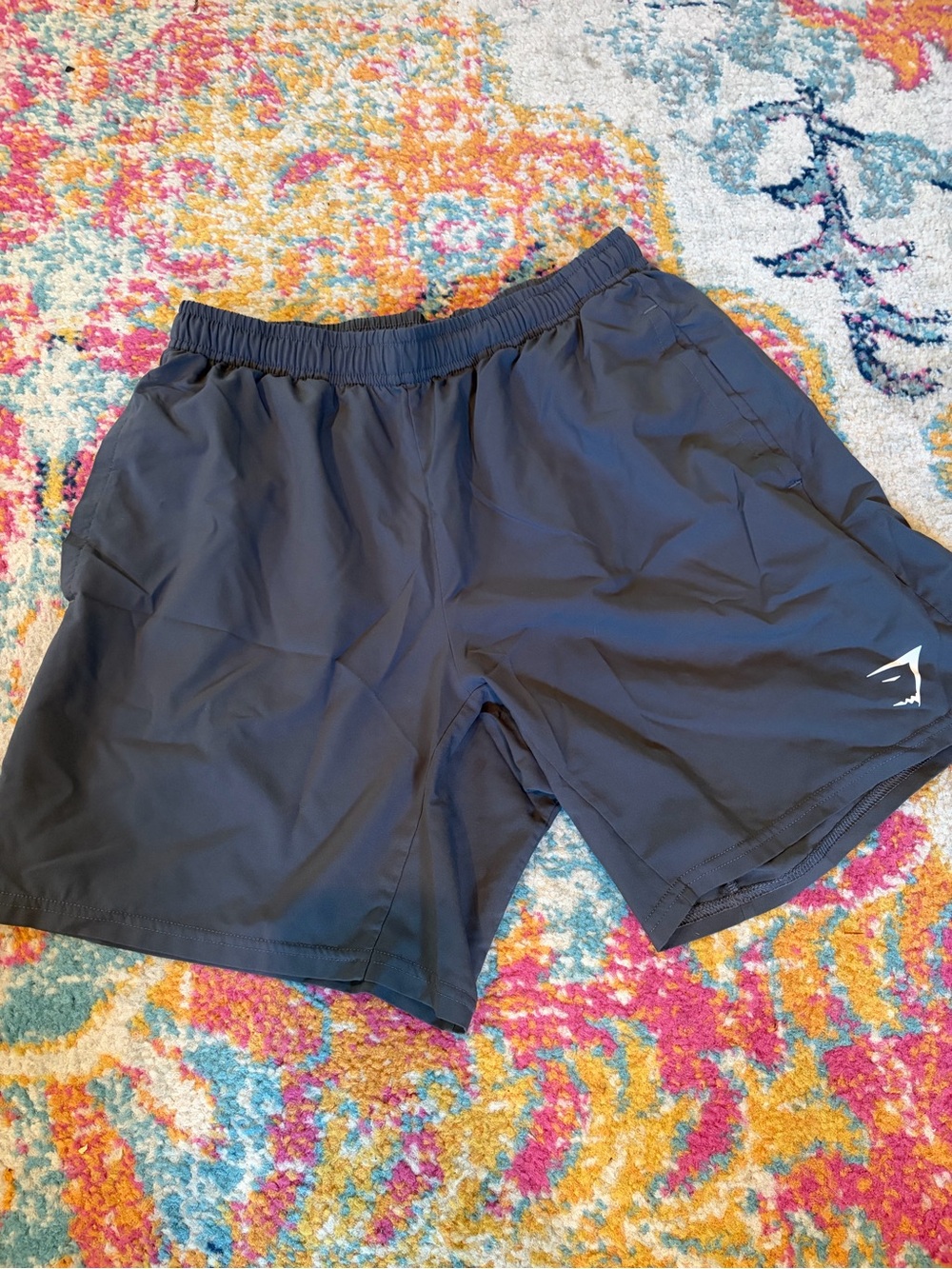 GYMSHARK Men's 7” Black Athletic Shorts Size Small